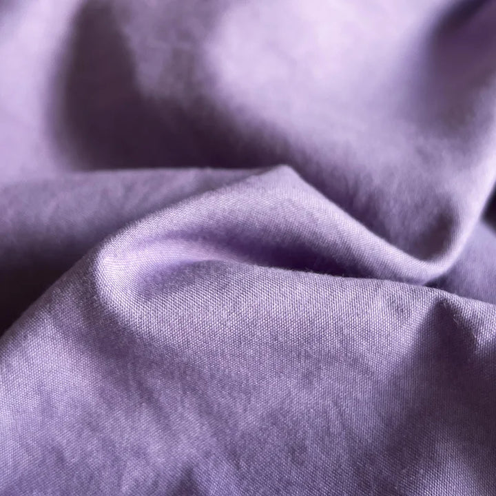 Rynx | INS Purple Bedding Set Girls Soft Washed Cotton Embroidered Sheet Set Queen King Size Duvet Cover Set with Pillowcases