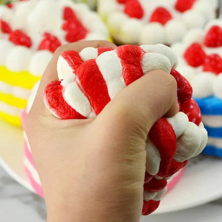 Lisslune | Realistic Faux Fruit Cake Display Model for Home Decor and Photography - 1 Piece Artificial Dessert Prop