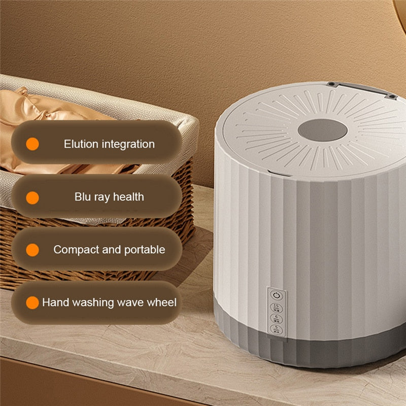 Lisslune | 4L Mini Portable Rotating Turbine Washing Machine