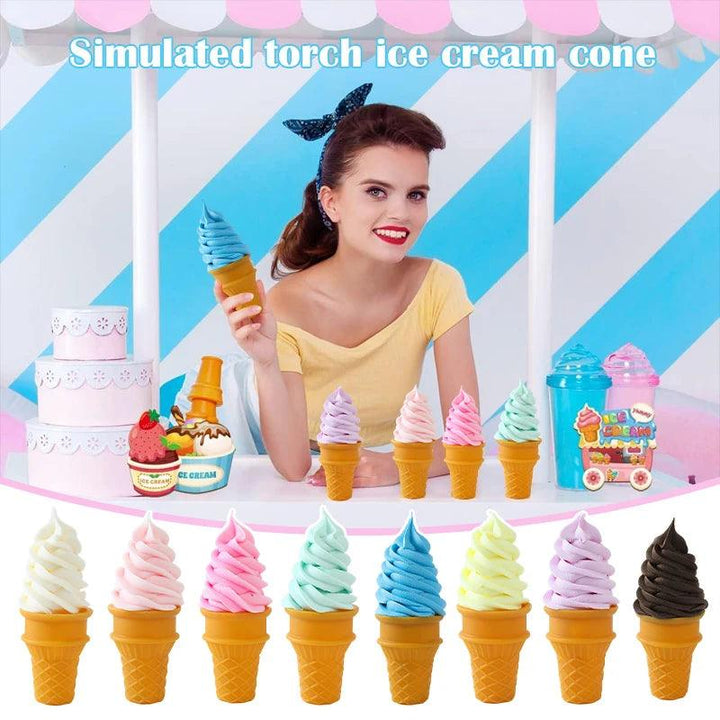 Lisslune | lifelike decorative ice cream cone model for photography and shop displays