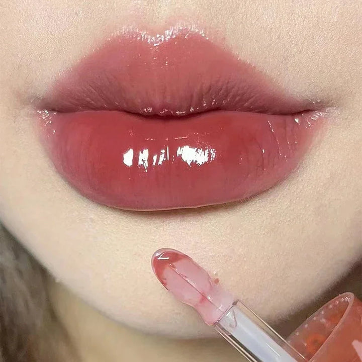 Rynx | Bear Seal Mirror Clear Lipstick Lip Gloss Waterproof Moisturizing Long-lasting No Fading Lip Lacquer Makeup for Women Korean Cosmetics