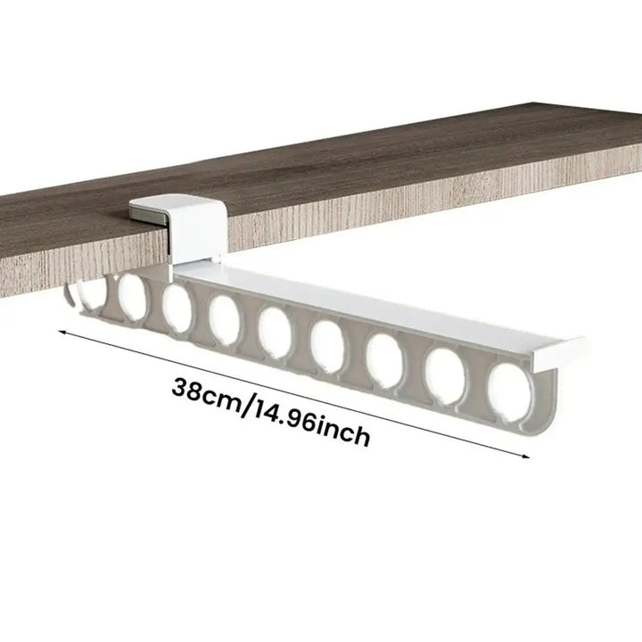 Lisslune | Retractable Wardrobe Rail Closet Organizer Hanger