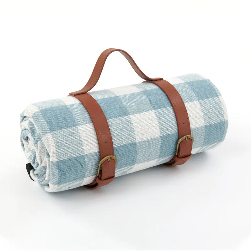 Lisslune | NovaPlaid | Waterproof Foldable Picnic Blanket with Carry Strap