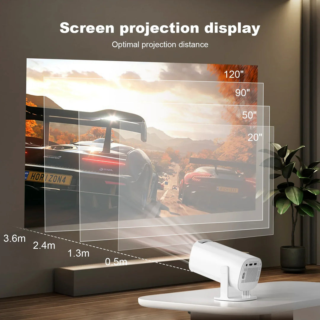 Lisslune | Smart Mini Android 4K Support Home Cinema Projector