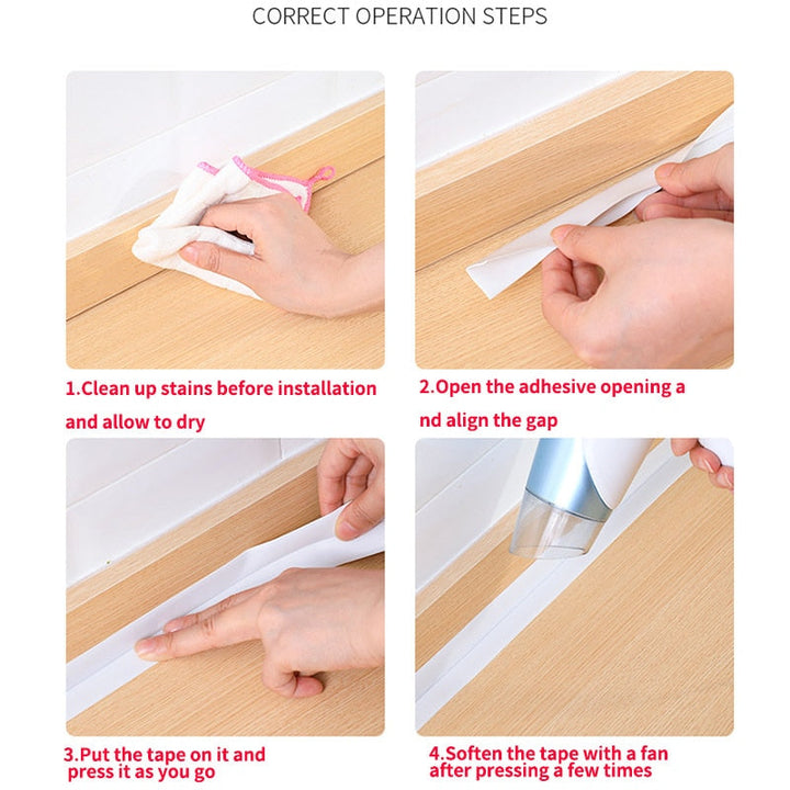 Lisslune | Self-Adhesive Waterproof Wonder Bath Sealing Strip