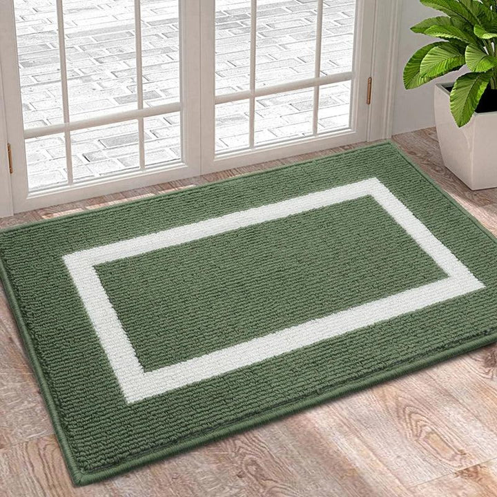 Lisslune | Luxurious non-slip microfiber welcome mat: Chic moisture-absorbing rug for entrances