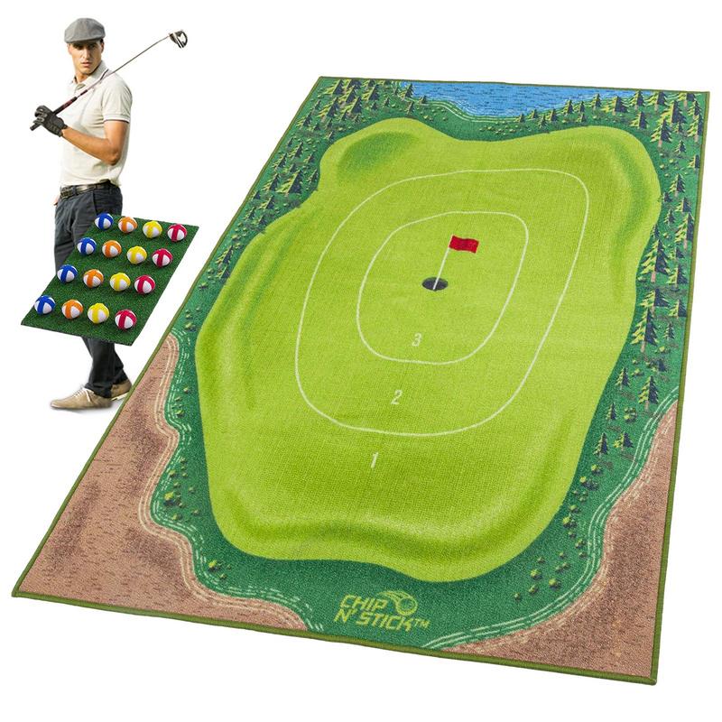 Lisslune | Golf mat including 16 Velcro balls
