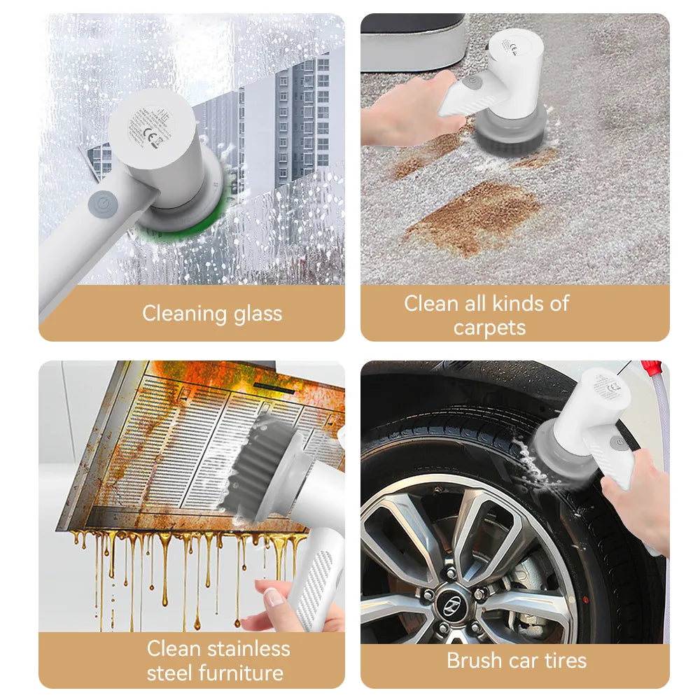 Lisslune | CleanPro Maxx | Cordless Electric Cleaning Brush | Electric Cleaning Brush