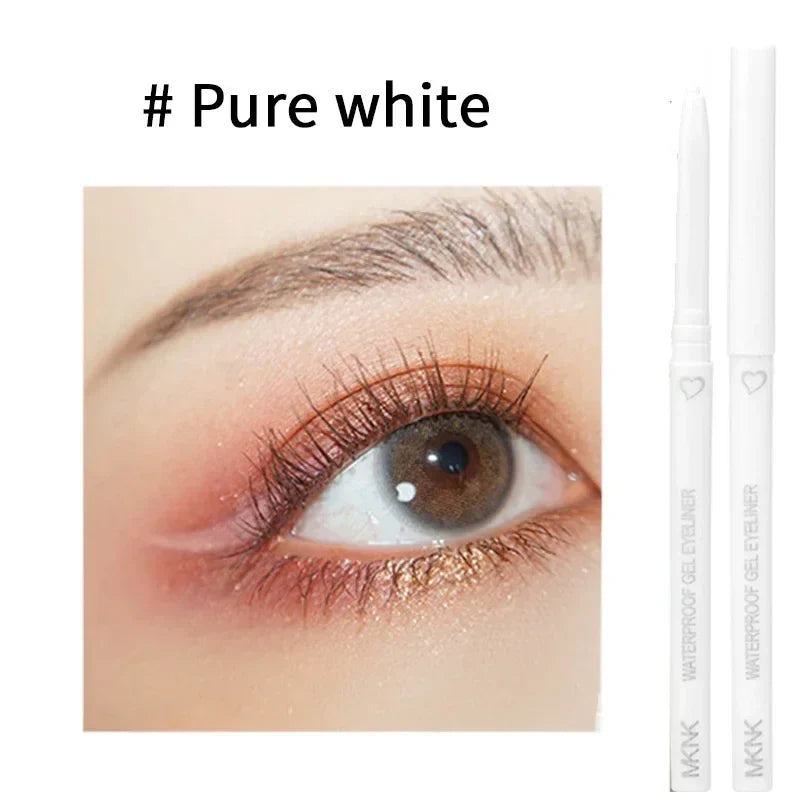 Rynx | Waterproof Eyeliner Gel Pencil Blue Brown Eyeliner Gentle Soft Easy to Wear Matte Concealer Pencil Long-lasting Eye Makeup Cosmetics