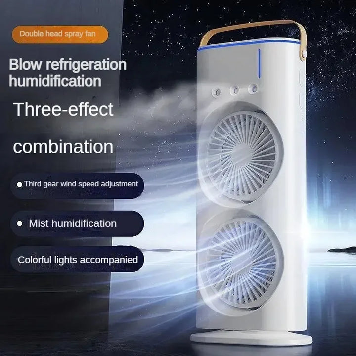 Lisslune | Portable Double Fan Cooling Spray Air Conditioning