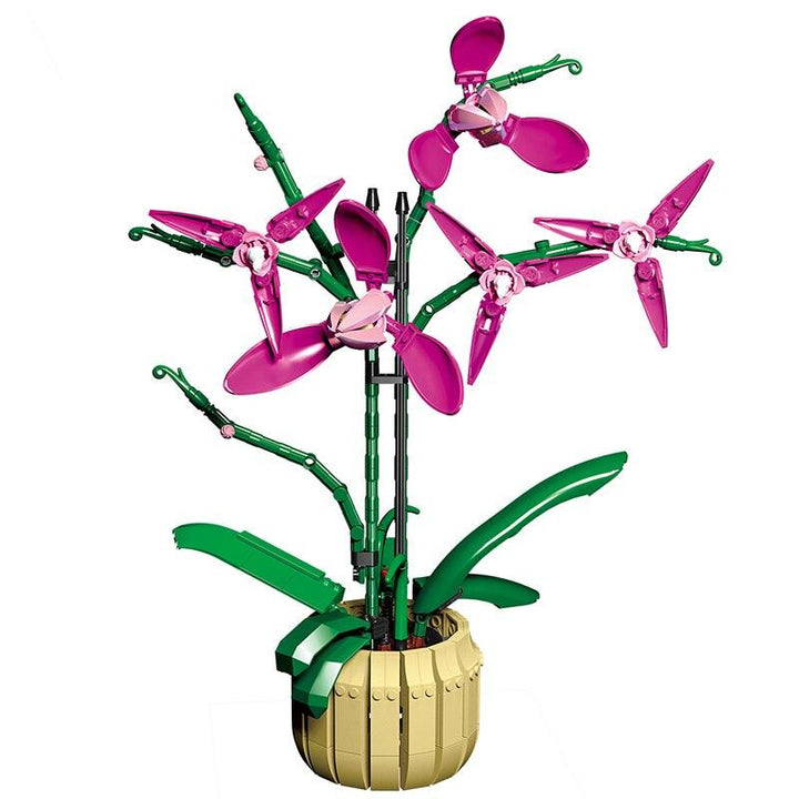 Lisslune | DIY Elegant Blue Phalaenopsis Flower Craft Kit: Create your own impressive home accessory