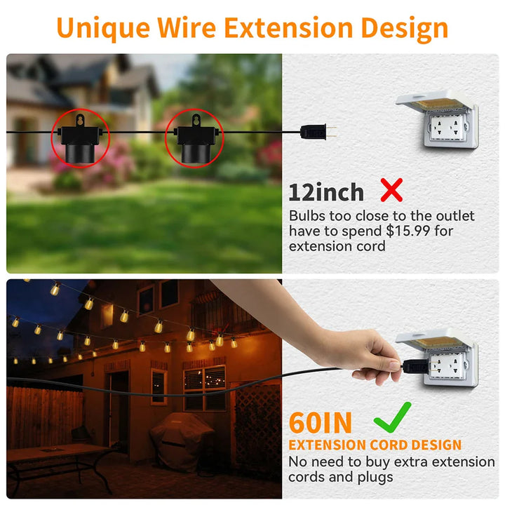 Lisslune | Outdoor LED String Lights