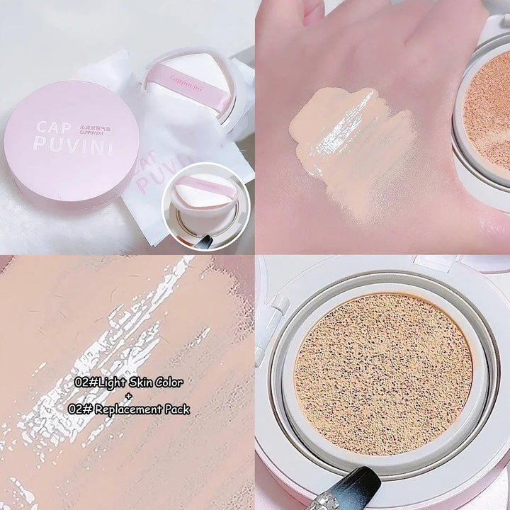Rynx | Face foundation Air Cushion CC Cream Waterproof Brightening Foundation Concealer Cream Women Base Makeup Face Korean Cosmetics