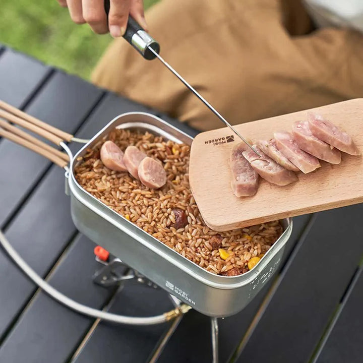 Lisslune | Portable Aluminum Food Box for Culinary Adventures Outdoors