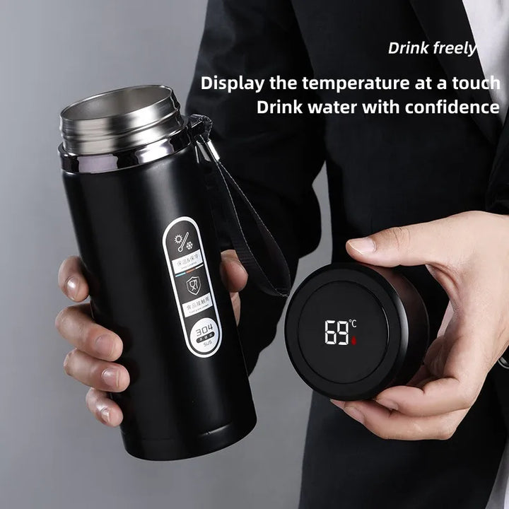 Lisslune | 800ml-1L Stainless Steel Thermos – Portable Vacuum Flask with LED Temperature Display