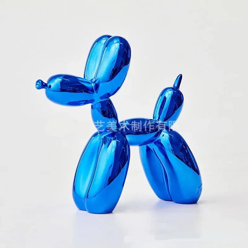 Lisslune | Nordic Balloon Dog Sculpture Resin Animal Ornament Art Sculptures and Figures Craft Home Decoration Room Desktop Accessories
