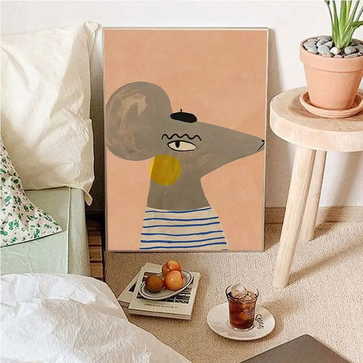 Lisslune | Vintage Cartoon Canvas Art
