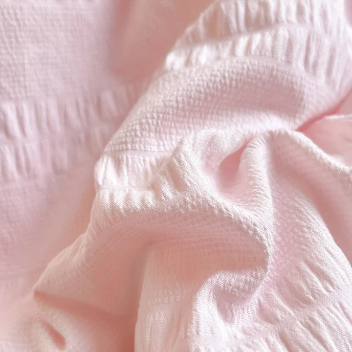 Rynx | Korean Princess Style Summer Cool Quilt Comforter Soft Seersucker Lace Ruffle Summer Thin Quilt Blanket Machine Washable