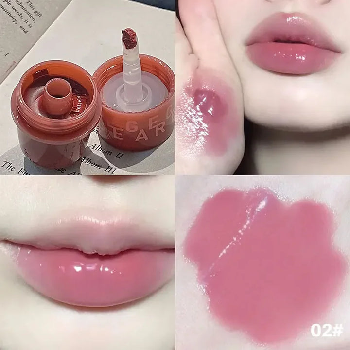 Rynx | Mirror Clear Lipstick Bear Seal Lip Balm Waterproof Moisturizing Long-lasting No Fading Lip Gloss Makeup for Women Korean Cosmetics
