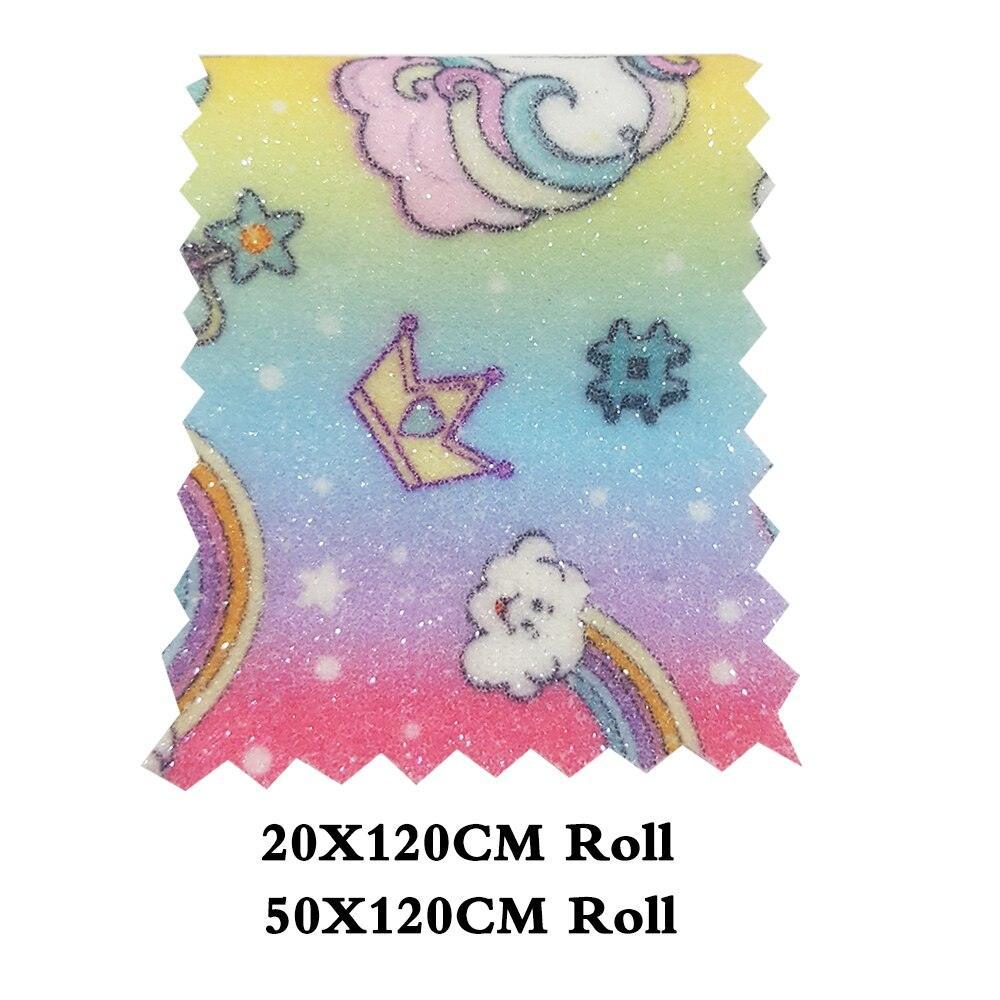 Lisslune | Enchanting Unicorn Glitter Fabric Roll: Transform Your DIY Craft Projects and Home Decor