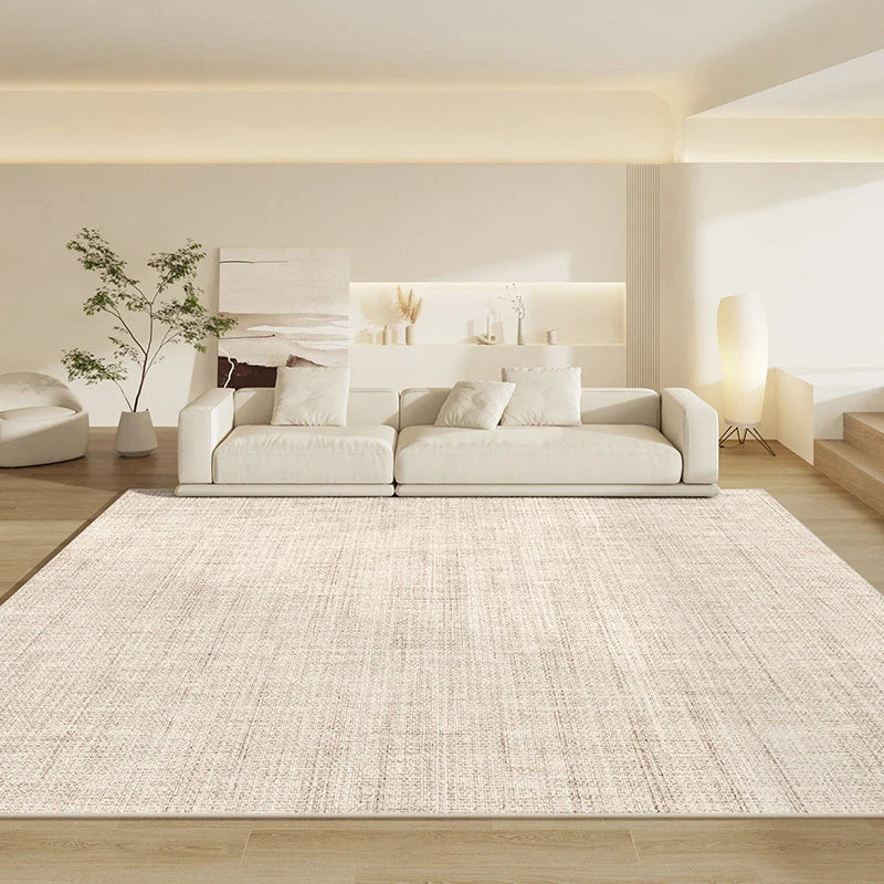 Rynx | Living Room Cream Stylish Sofa Carpets Easy Care Bedroom Nightstand Large Area Rug Luxury Wardrobe Decoration Non-Slip Rugs Carpet