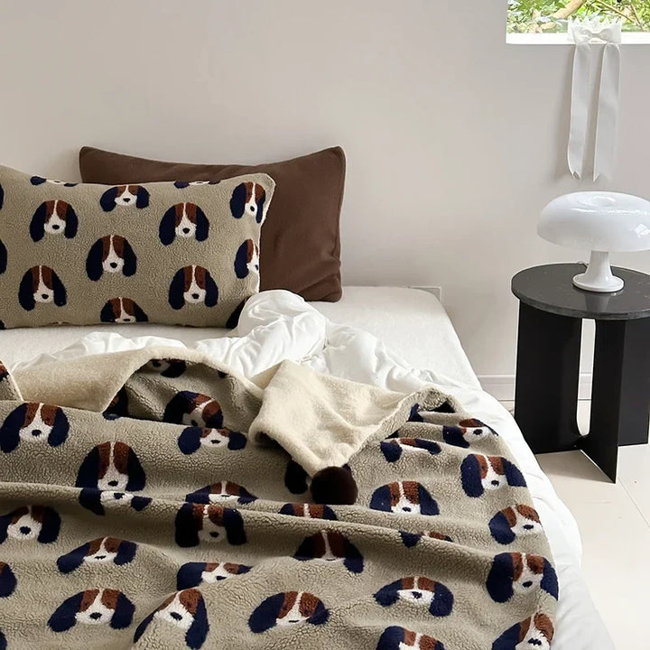 Rynx Selected High Quality Sheep Rollie Loop Fleece Warm Sofa Blanket Autumn Winter Fluffy Warmth Blankets for Bed Thickened Napping Blanket