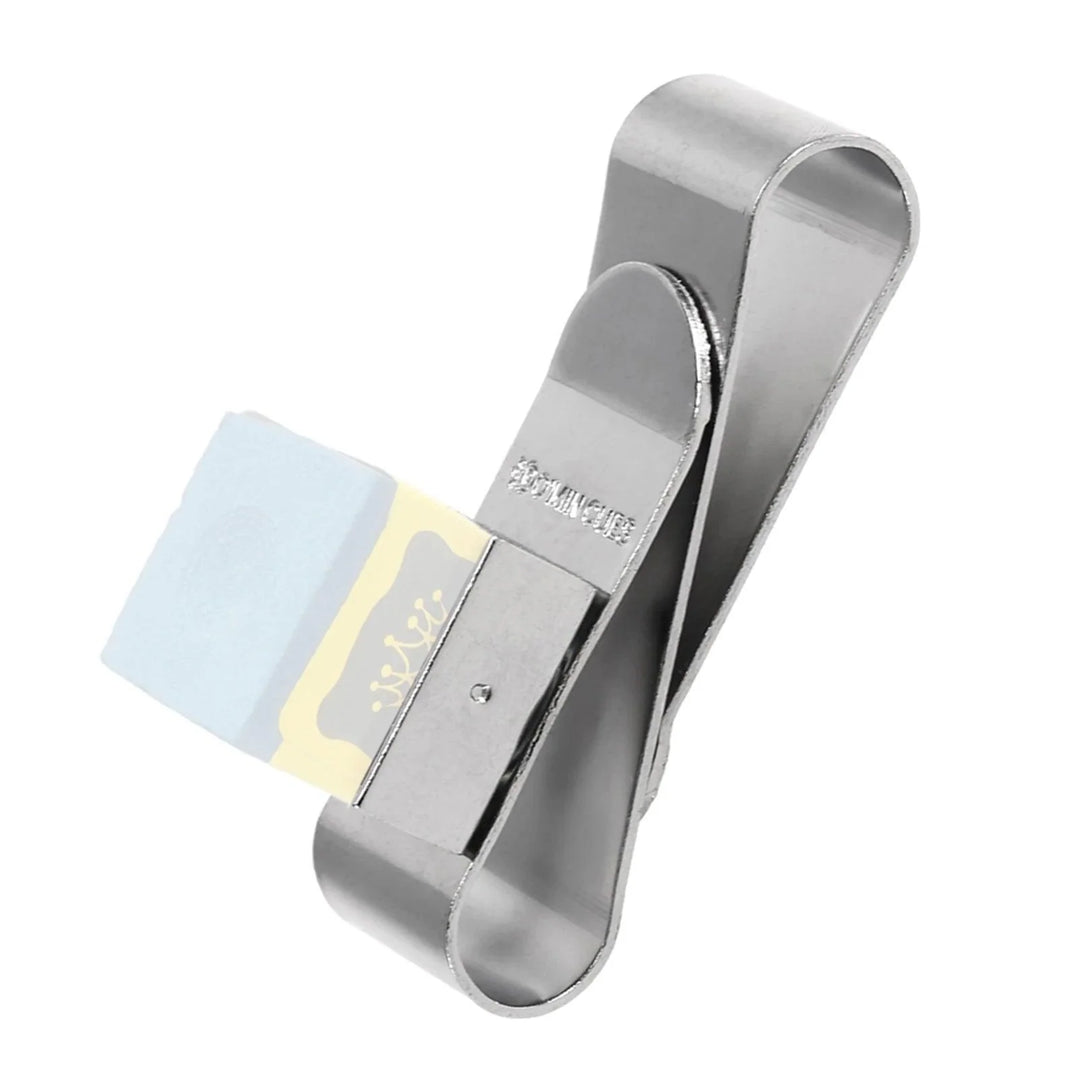 Lisslune | Stainless Steel Magnetic Billiard Chalk Holder - Essential Accessory for Cue Players