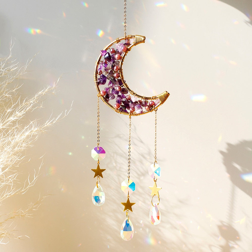 Lisslune | Crystal Sun Catcher Moon Decor
