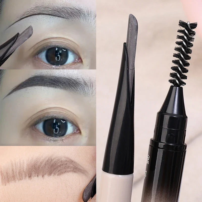 Rynx | Slanted tip eyebrow pencil with brush Natural Non-fading Waterproof Long-lasting Contouring Brow Enhancer Tattoo Cosmetic