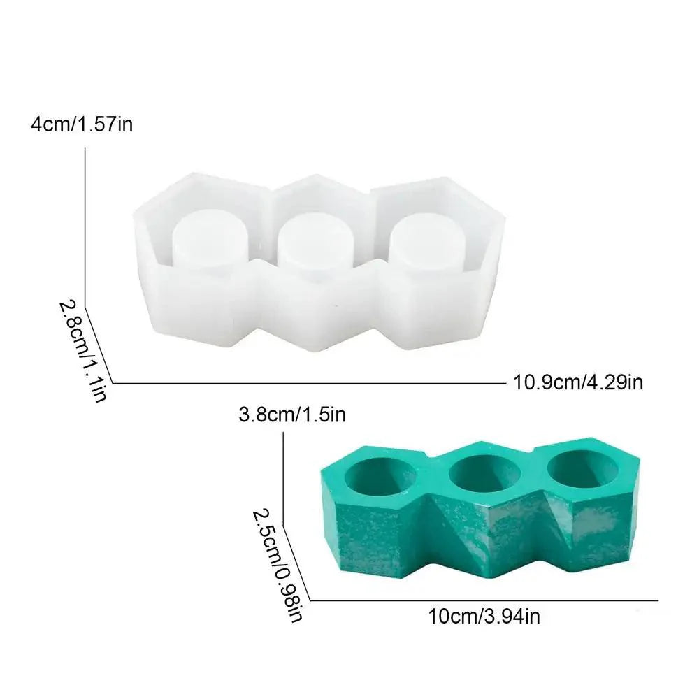 Lisslune | 3D Silicone Candle Holder Mold for DIY Resin Craft - Versatile Bowl for Candles, Chocolates, and More