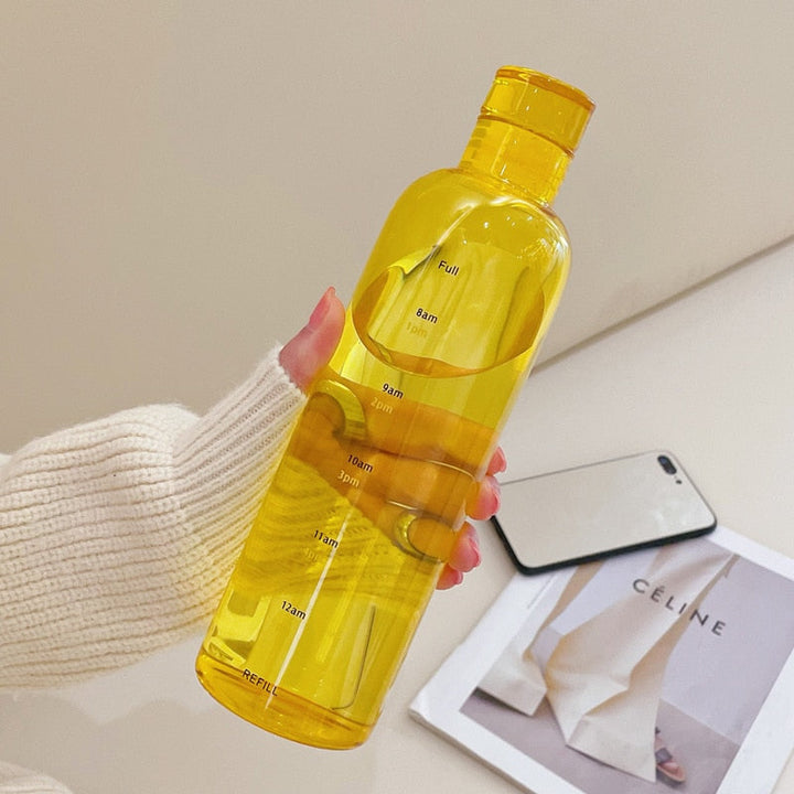 Lisslune | Time Scale Heat-Resistant Glass Water Bottle