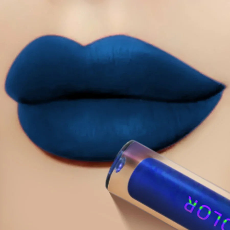 Rynx | Velvet Matte Lip Glaze Liquid Lipstick Beauty Lipstick Blue Nude Lip Color Waterproof Lip Tint Makeup For Women Lip Oil