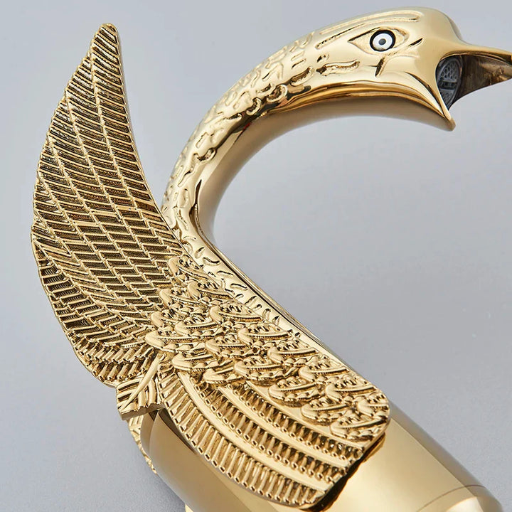 Lisslune | Swan Single Handle Golden Basin Faucet