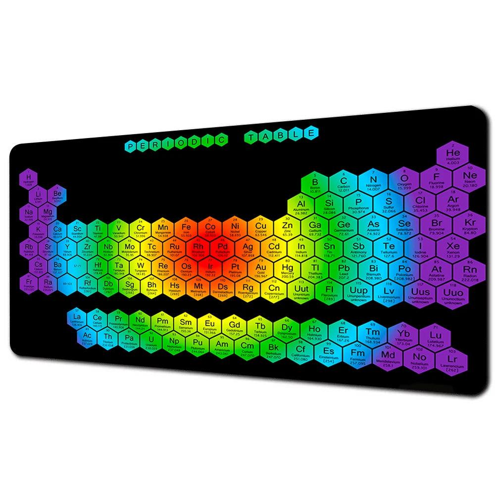 Lisslune | Colossal Gaming Mouse Pad with Vivid Periodic Table Artwork - Exceptional Precision and Durable Longevity