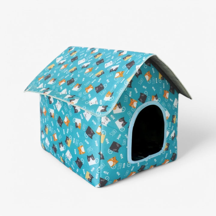 Lisslune | Weather-resistant Animal House "CozyNest" for Cats and Small Dogs
