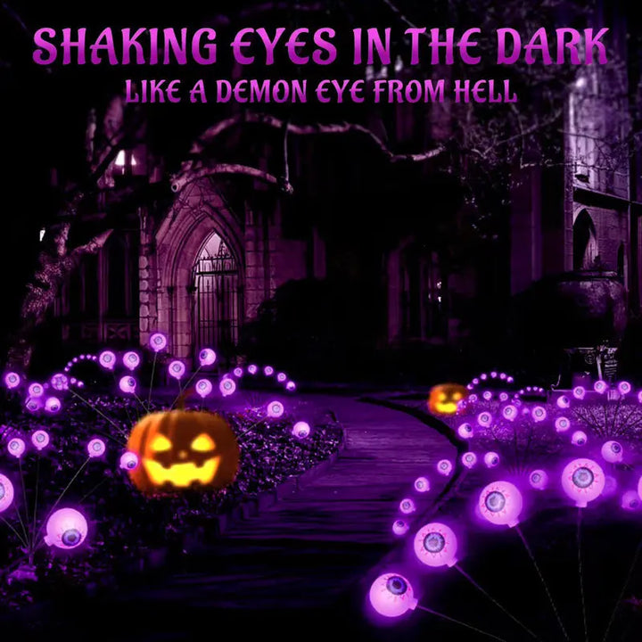 Rynx | 1 Piece Halloween Eye Light String Lights, Solar Powered, Courtyard, Garden, Horror, Decoration, Lawn, Ground, Plug Light