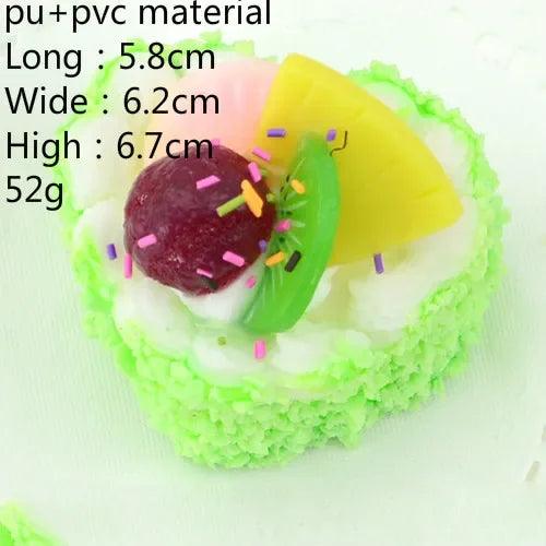 Lisslune | Realistic Faux Fruit Cake Display Model for Home Decor and Photography - 1 Piece Artificial Dessert Prop