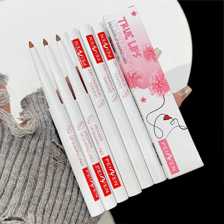 Rynx | Nude Brown Lip Liner Outline Contour Tint Lip Makeup Long-lasting Waterproof Matte Smooth Lipstick Pencil Lip Contour Cosmetic