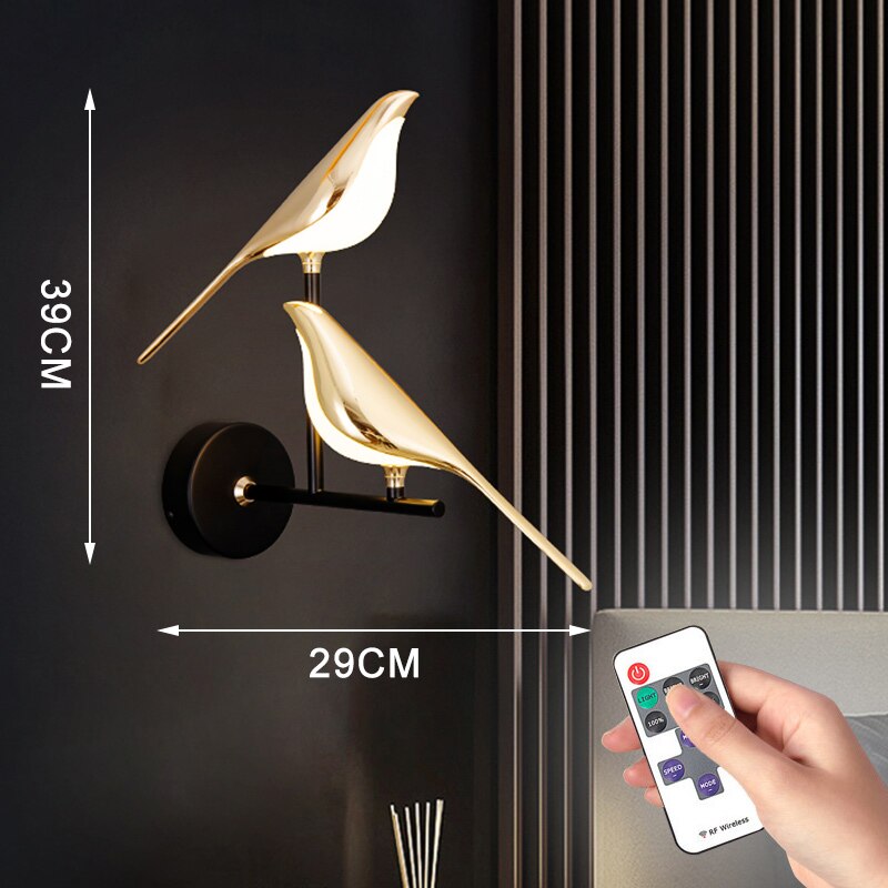 Lisslune | Modern Nordic Wall Bird Lamp