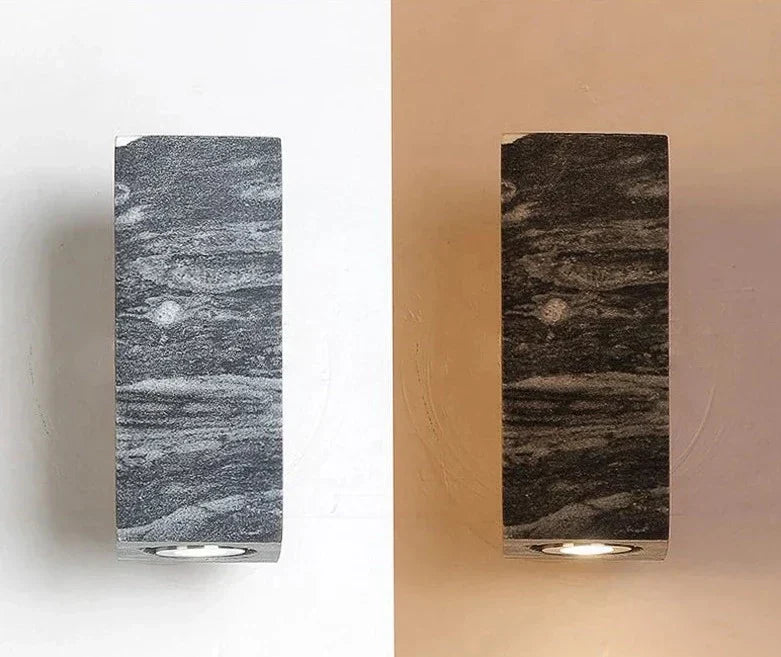 Lisslune | ZenBeam – Grey Wabi-Sabi Wall Lamp for Tranquil Ambience