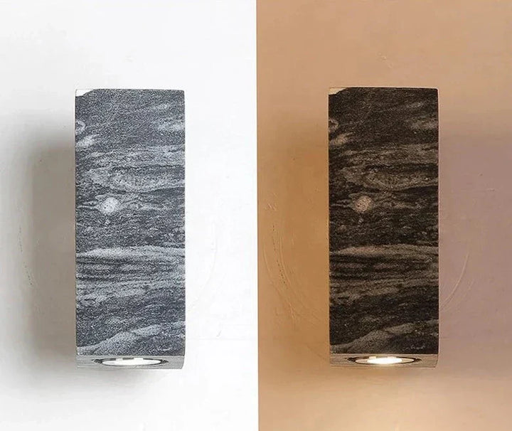 Lisslune | ZenBeam – Grey Wabi-Sabi Wall Lamp for Tranquil Ambience