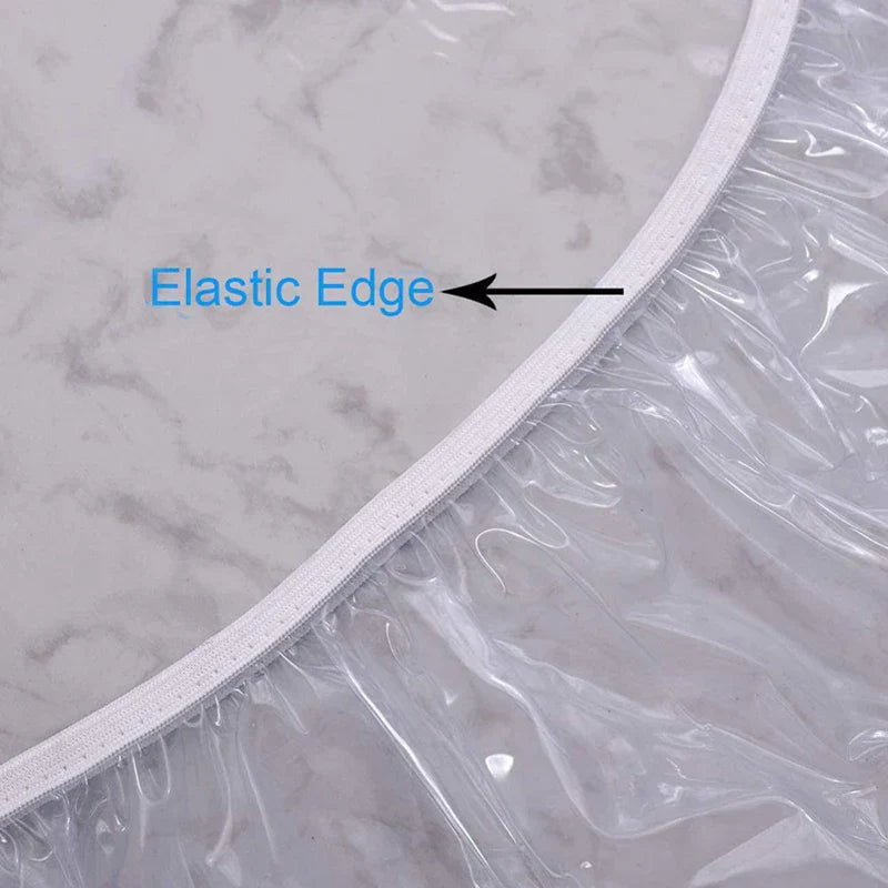 Lisslune | Transparent PVC Waterproof Long Life Protective Table Cover