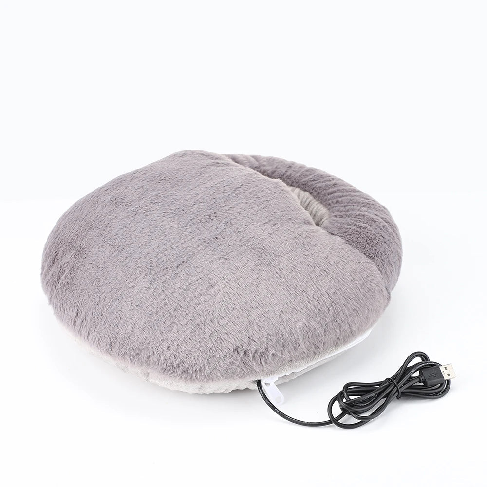 Lisslune | Fluffy Warm Feet Cozy Heated Foot Pillow