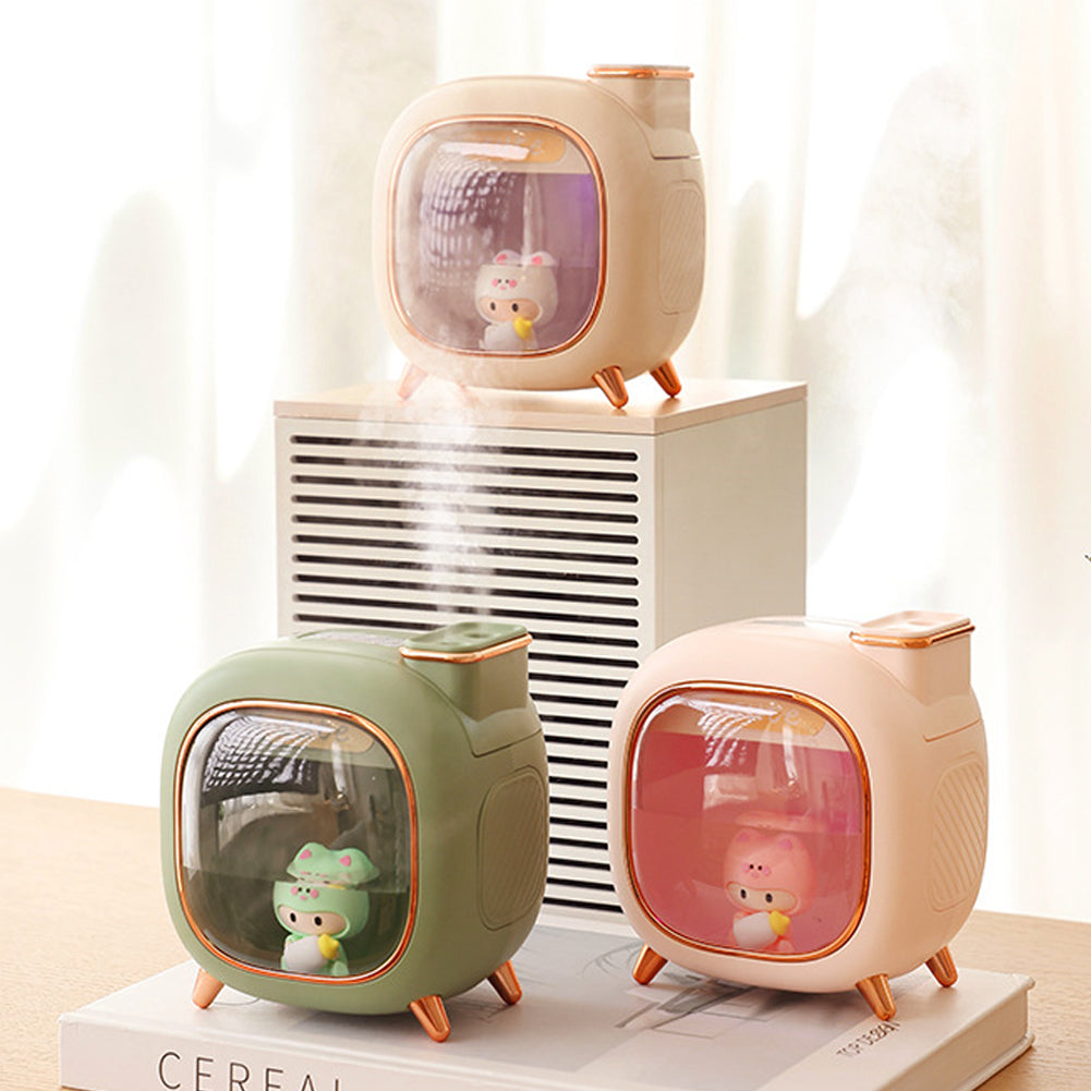 Lisslune | MistJoy Mini Humidifier – Dual Spray Diffuser with Soft Ambient Light