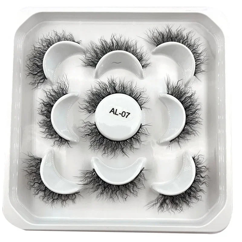 Rynx | New 5D Fluffy Curly Wool Lashes Minke Lashes Soft Natural Realistic Messy End Eye Extension Thick False Eyelashes Hotsale