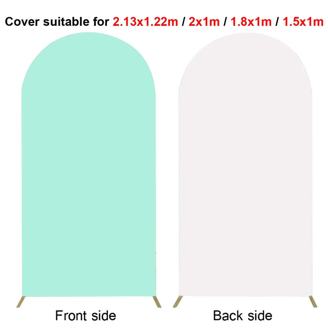 Rynx | 2M Metal balloon arch background stand birthday balloons party backdrop covers photo shoot double-sided elastic fabric background