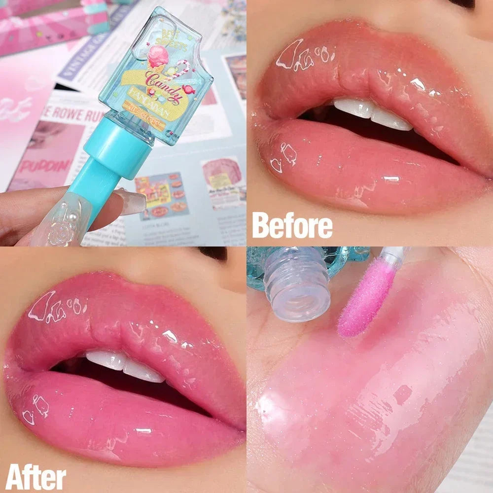 Rynx | Diamond Shiny Lip Gloss Waterproof Glitter Liquid Lipstick Long-lasting Shimmer Pearl Lip Lacquer Women Sexy Lip Tint Makeup