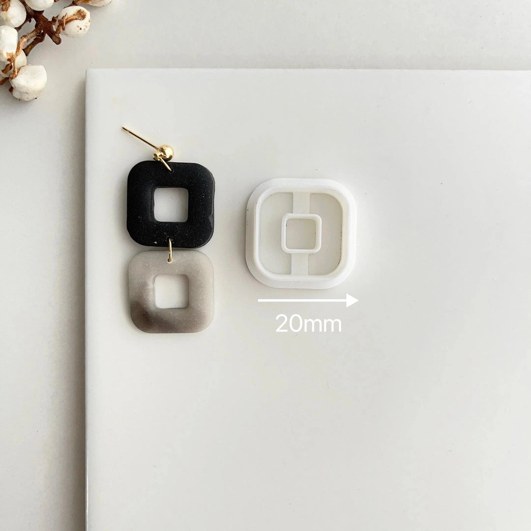 Lisslune | Creative geometric polymer ceramic cutters for unique earring creations