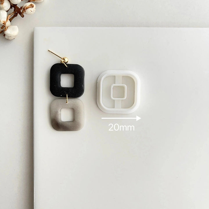 Lisslune | Creative geometric polymer ceramic cutters for unique earring creations