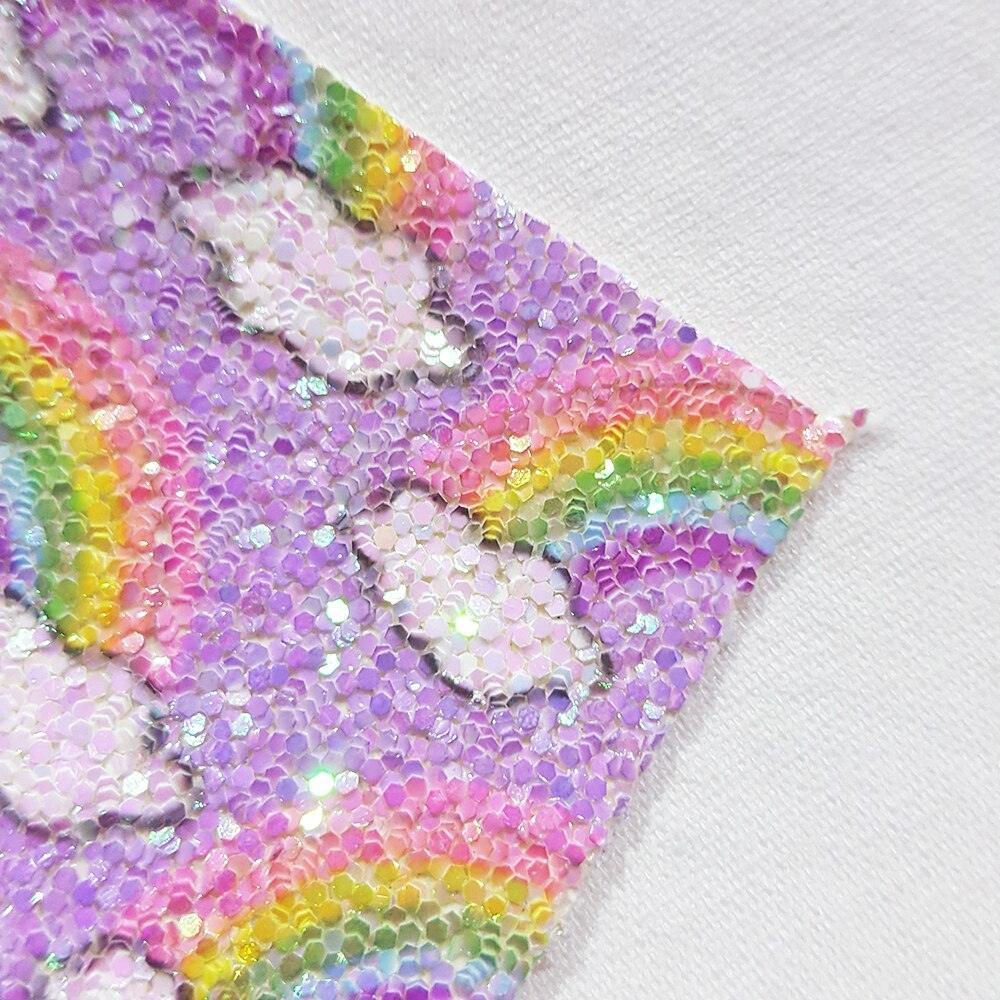 Lisslune | Vibrant Rainbow Synthetic Leather Sheets: Colorful Creative Materials for Projects